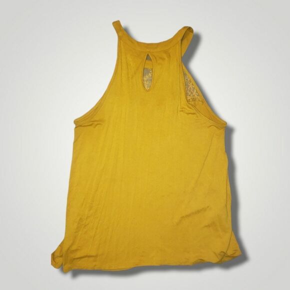 Torrid super soft lace inset tank size 1 1x Butter Yellow - Picture 6 of 7
